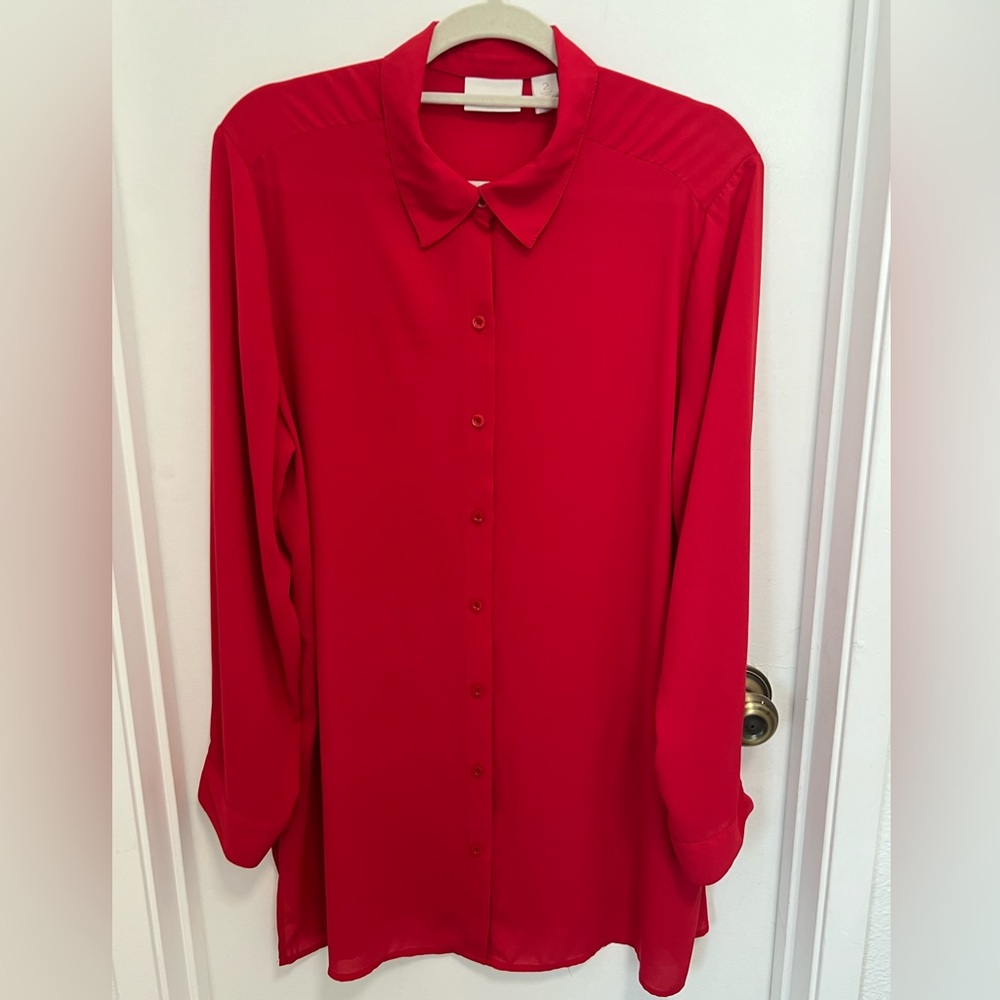 CHICO’S Women Red Blouse